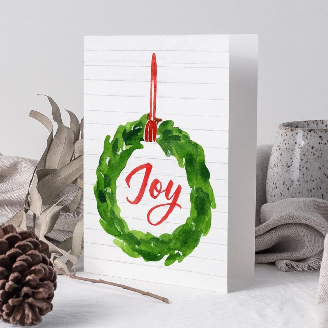 Tarjeta de felicitación para festividades Wreath e (Subido por el creador)