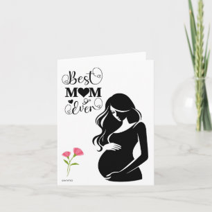 Tarjeta de felicitación para futura mamá