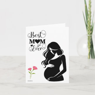 Tarjeta de felicitación para futura mamá