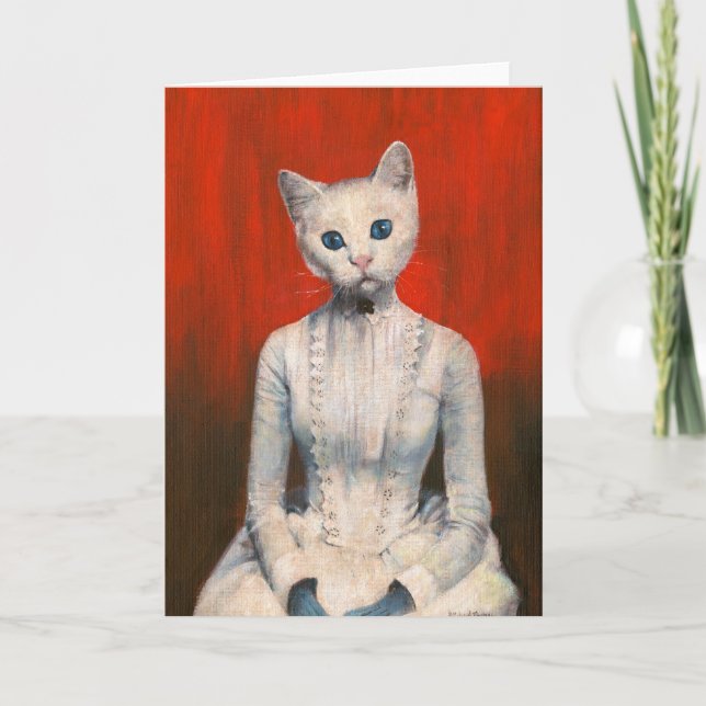 Tarjeta de felicitación para gatos de Victoria (Anverso)