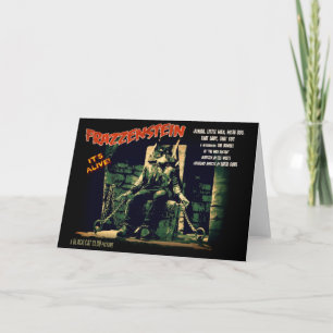 Tarjeta de felicitación para gatos Frazzenstein Mo