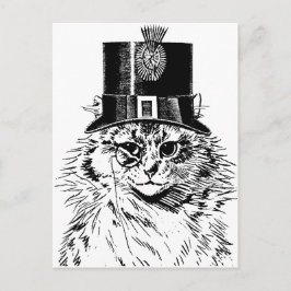 Tarjeta de felicitación para gatos Steampunk, Kitt