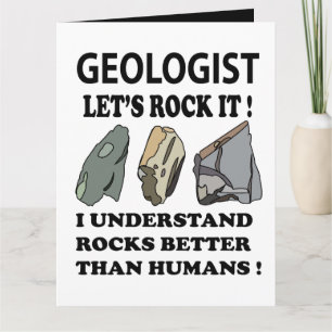 Tarjeta de Felicitación para Geólogo Let's Rock IT