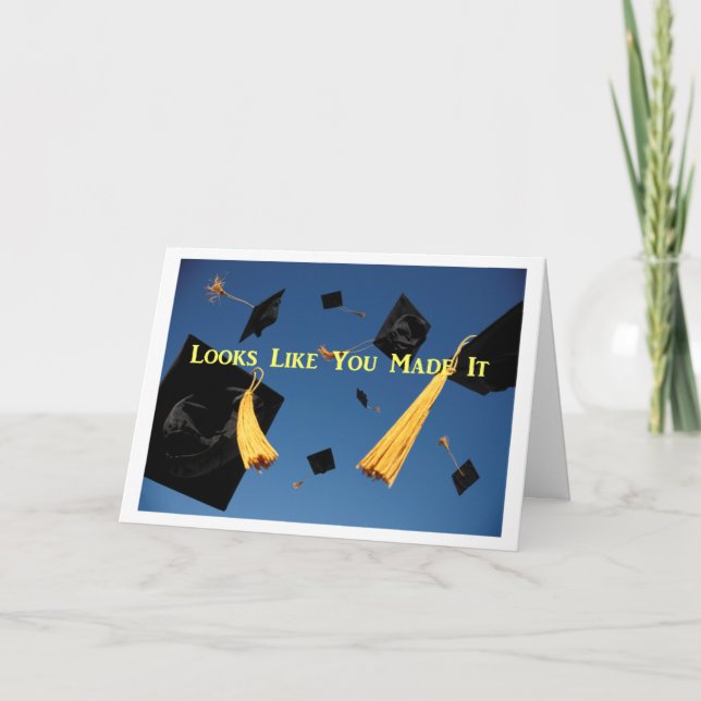Tarjeta de felicitación para graduación (Anverso)