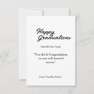 Tarjeta de felicitación para graduación