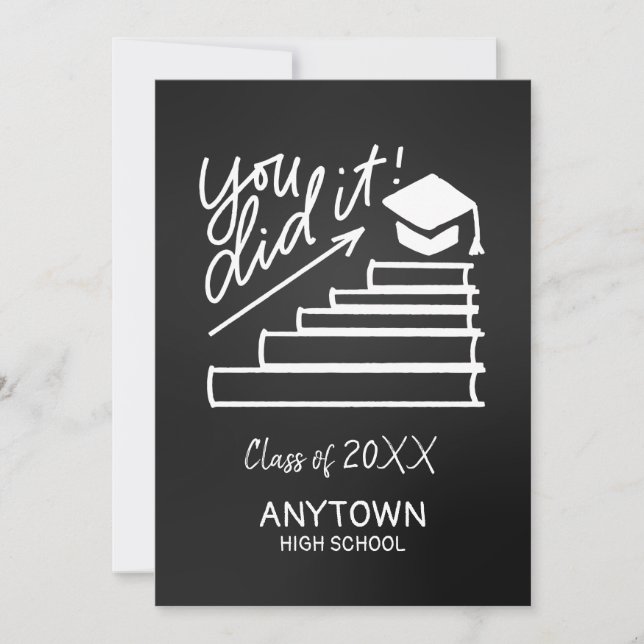 Tarjeta de felicitación para graduación (Anverso)