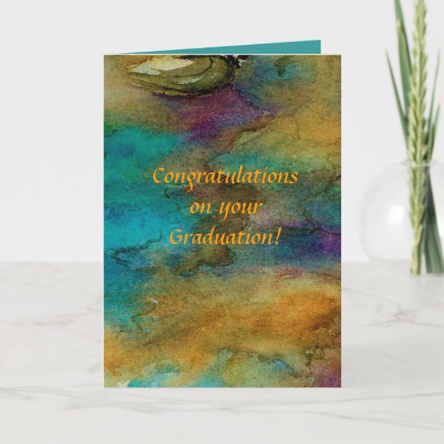 Tarjeta de felicitación para graduación (Anverso)