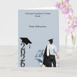 Tarjeta de felicitación para graduación atractiva 