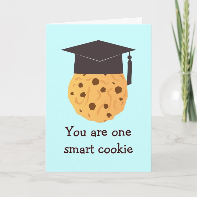 Tarjeta de felicitación para graduación de cookie  (Anverso)
