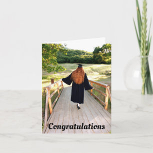 Tarjeta de felicitación para graduación de joven