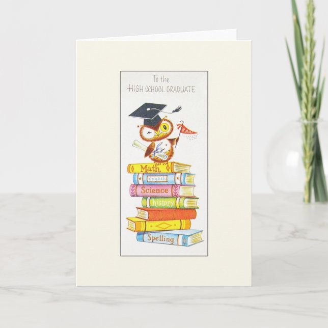 Tarjeta de felicitación para graduación de secunda (Anverso)