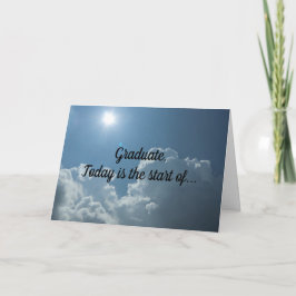 Tarjeta de felicitación para graduación de Sky