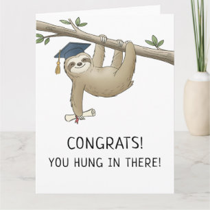 Tarjeta de Felicitación para Graduado con Chiste d