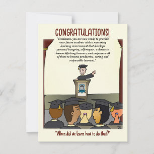 Tarjeta de felicitación para graduados