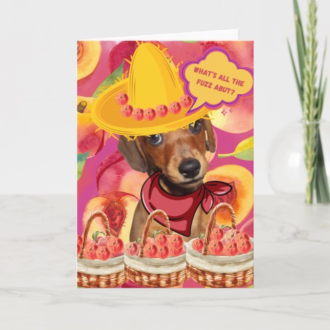 Tarjeta de felicitación para granjeros Weenie Peac (Anverso)