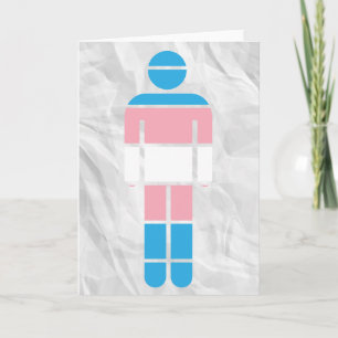 Tarjeta de felicitación para hombre transgénero