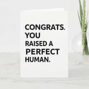 Tarjeta de Felicitación para Humano Perfecto