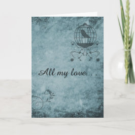 Tarjeta de felicitación para jaulas de aves de Ste