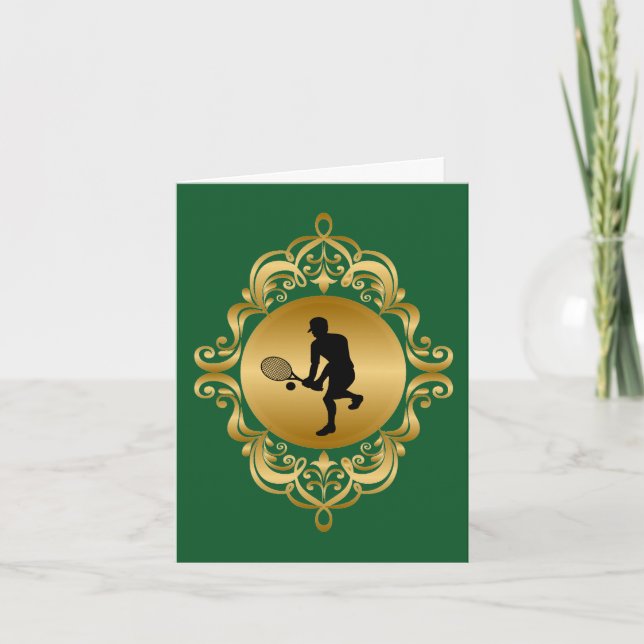 Tarjeta de felicitación para jugador masculino de  (Anverso)