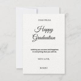 Tarjeta de felicitación para la GRADUACIÓN