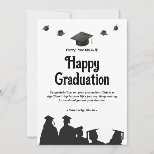 tarjeta de felicitación para la graduación