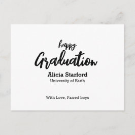 Tarjeta de felicitación para la graduación