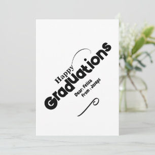 tarjeta de felicitación para la graduación