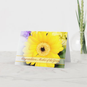Tarjeta de felicitación para la madre del novio co