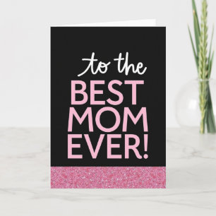 Tarjeta de felicitación para la mejor mamá del mun