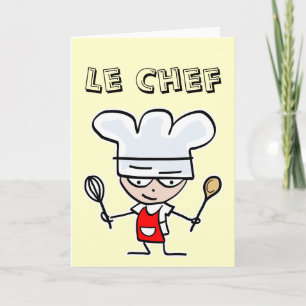 Tarjeta de felicitación para los cocineros
