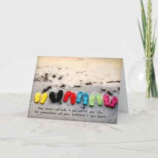 Tarjeta de felicitación para los nietos o los