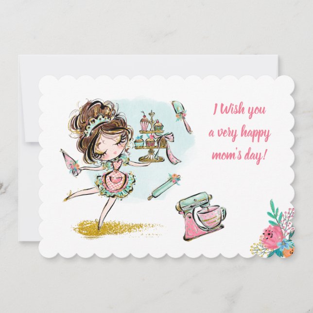 Tarjeta de Felicitación para mamá (Anverso)