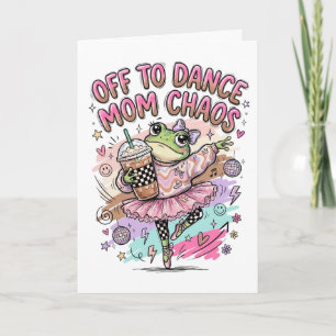 Tarjeta de Felicitación para Mamá de Bailarina