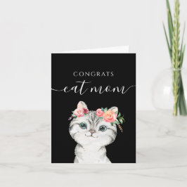 Tarjeta de Felicitación para Mamá de Gato