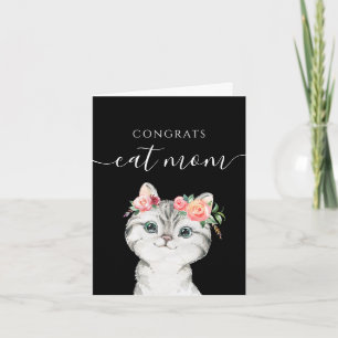 Tarjeta de Felicitación para Mamá de Gato