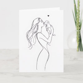 Tarjeta de Felicitación para Mamá Perro Tarjeta pa