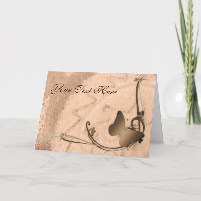 Tarjeta de felicitación para mariposa (Anverso)