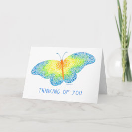 Tarjeta de felicitación para mariposa
