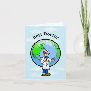 Tarjeta de Felicitación para Médico Hombre de Cabe