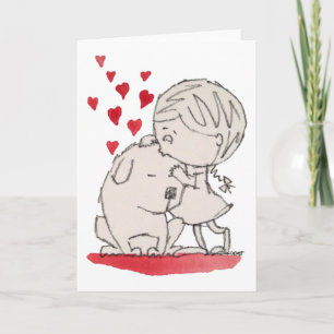 Tarjeta de felicitación para mi perro