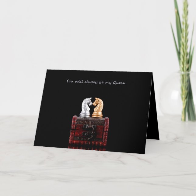 Tarjeta de Felicitación para Mi Reina (Anverso)