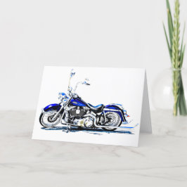 Tarjeta de felicitación para motocicletas
