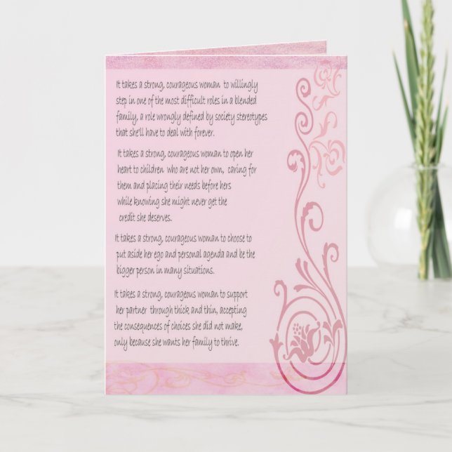 Tarjeta de felicitación para mujeres fuertes (Anverso)