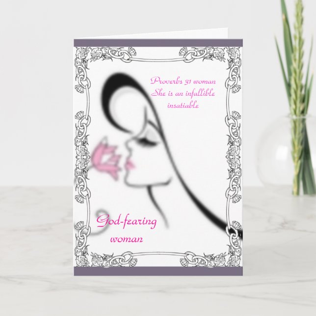 Tarjeta de felicitación para mujeres Proverbs 31 (Anverso)