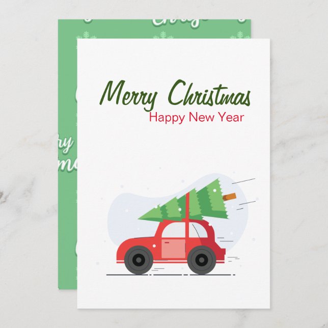 Tarjeta de felicitación para navidades (Anverso / Reverso)
