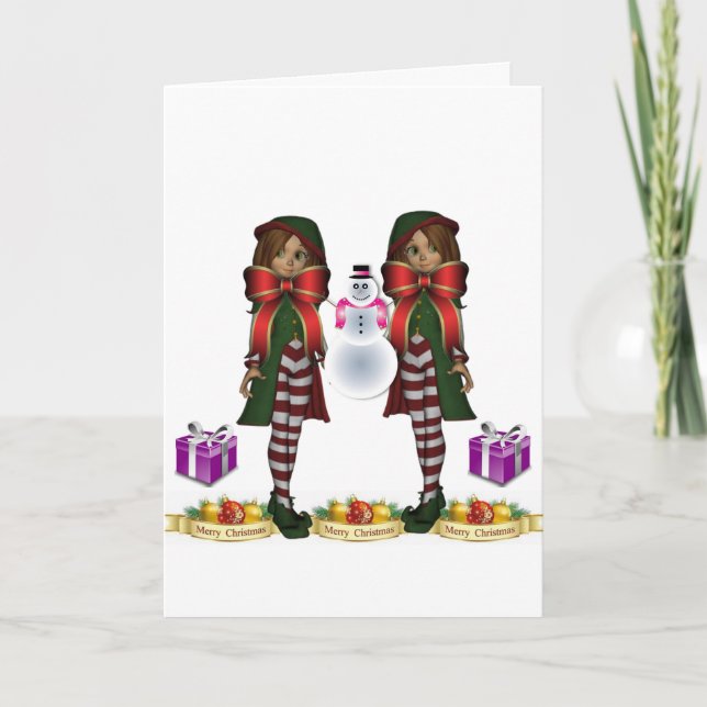 Tarjeta de felicitación para navidades (Anverso)