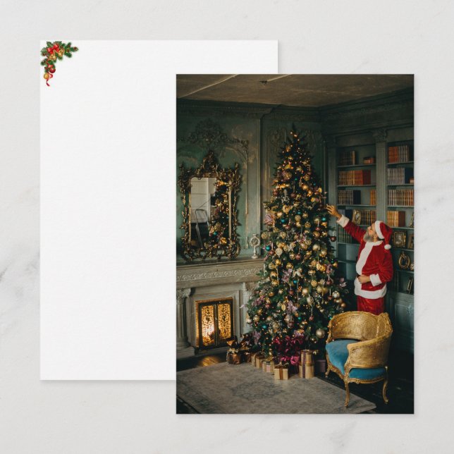 Tarjeta de felicitación para navidades (Anverso / Reverso)