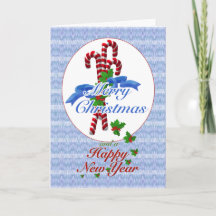 Tarjeta de felicitación para Navidades Candy Cane