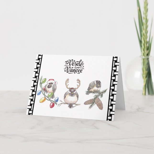 Tarjeta de felicitación para Navidades checos (Anverso)