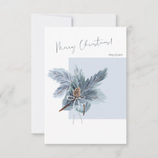 Tarjeta de felicitación para navidades con diseño 